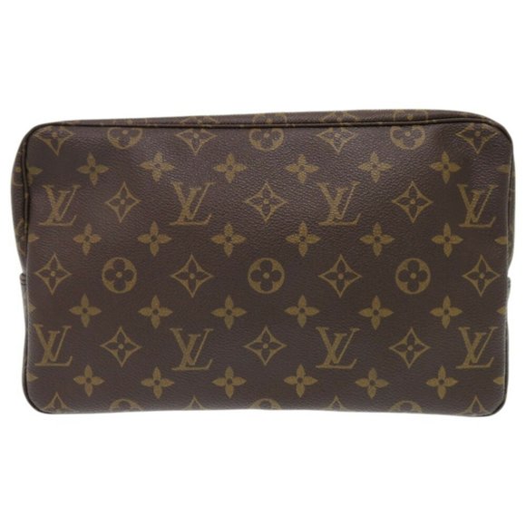 LOUIS VUITTON Authentic Brown Monogram Pouch - Picture 2 of 11